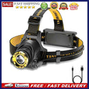 LED Headlamp Camping Head-mounted Flashlight Built-in 1200mAh Lithium Batte