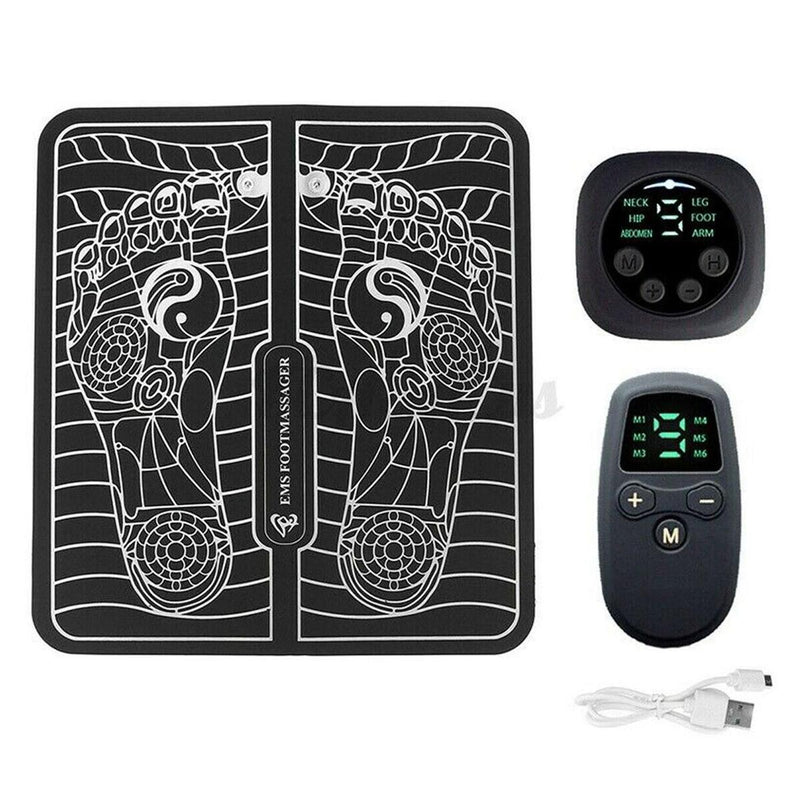 Blood Muscle Circulation Stimulator Mat 15-Level EMS Electric Foot Massager-Pad