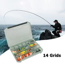 14 Grids Fishing Lure Bait Storage Box Fishing Tackle Tools Jig Hook Case Newly