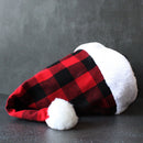 #A Christmas Hat Fashion Lattice Santa Claus Red Hats for Family Friend Lover Gi