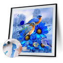 Frameless Oil Paint By Numbers DIY Bird Flower Picture Craft Kit Home Decorat