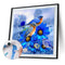 Frameless Oil Paint By Numbers DIY Bird Flower Picture Craft Kit Home Decorat