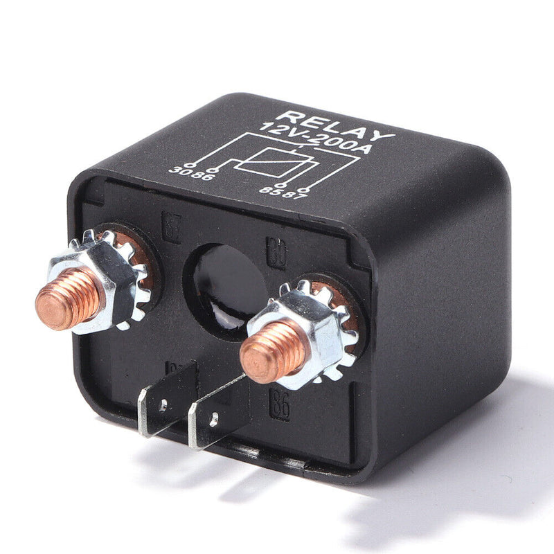 200A 12V DC Split Charge Winch Relay for Car Van Boat 4 Pin Normally Open Newly