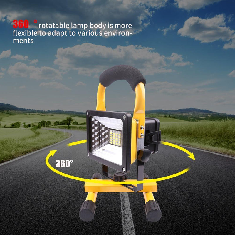 LED Light Waterproof Rechargeable Flood Work Lamp Kit for Outdoor Car Repair
