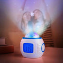 Music Starry Sky Projection Color Change Alarm Clock Night Light Projector Lamp
