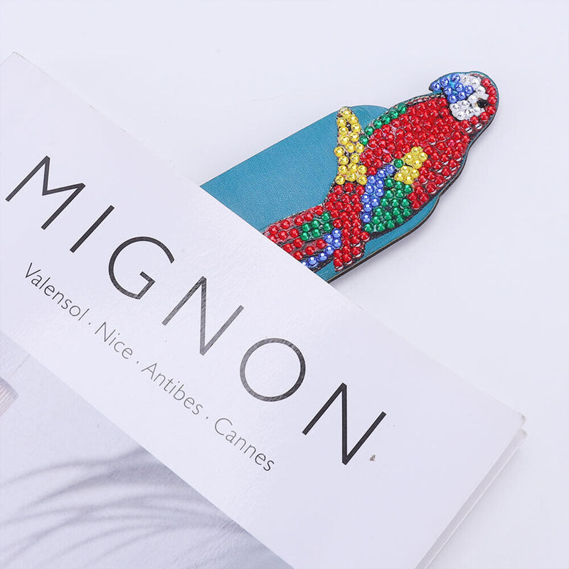 DIY Diamond Painting Leather Bookmark Mosaic Special-shaped Drill Book Marks