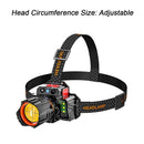 Rechargeable Super Bright Head Torch Fishing Light LED Headlamp COB Headlight