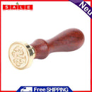 Retro Wooden Handle Sealing Wax Animal Pattern Wax Seal Stamps DIY Craft Gifts