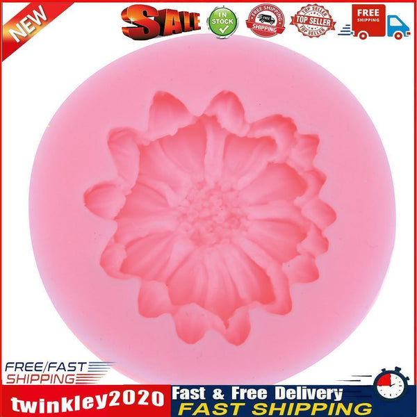 Lily Peony Shape Cake Baking Mold Silicone Embossing Die Sugar Arts Flower Newly