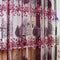 Flower Printing Curtain Yarn Tulle Window Curtain Panel for Bedroom (Purple