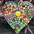 Heart-Shaped Art Crafts Pendant for Front Door Window Lovely Hanging Statue
