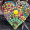 Heart-Shaped Art Crafts Pendant for Front Door Window Lovely Hanging Statue