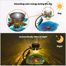 Solar Hanging Bird Feeder Lamp Outdoor Garden Yard Feeding Decor Station V9N1