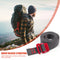1.5m nylon rope with cord strap and quick tension hook for climbing
