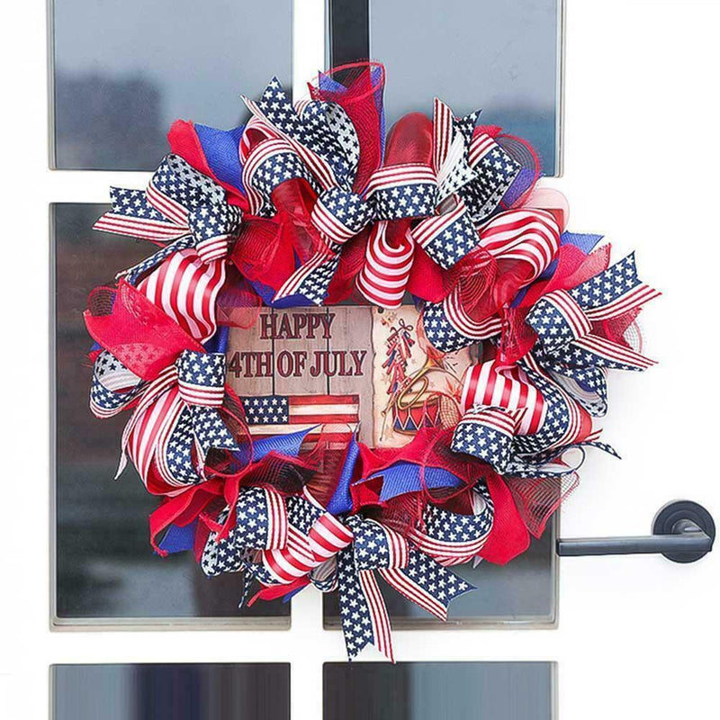 Independence Day Wreath 4Th of July Wreaths Decor Decoration Door Front