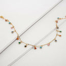 Women Boho Fashion Choker Clavicle Chain Candy Balls Pendant Necklace Gifts