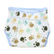 Baby Infants Breathable Soft Cotton Diaper Pants Reusable Nappy (Footprint)