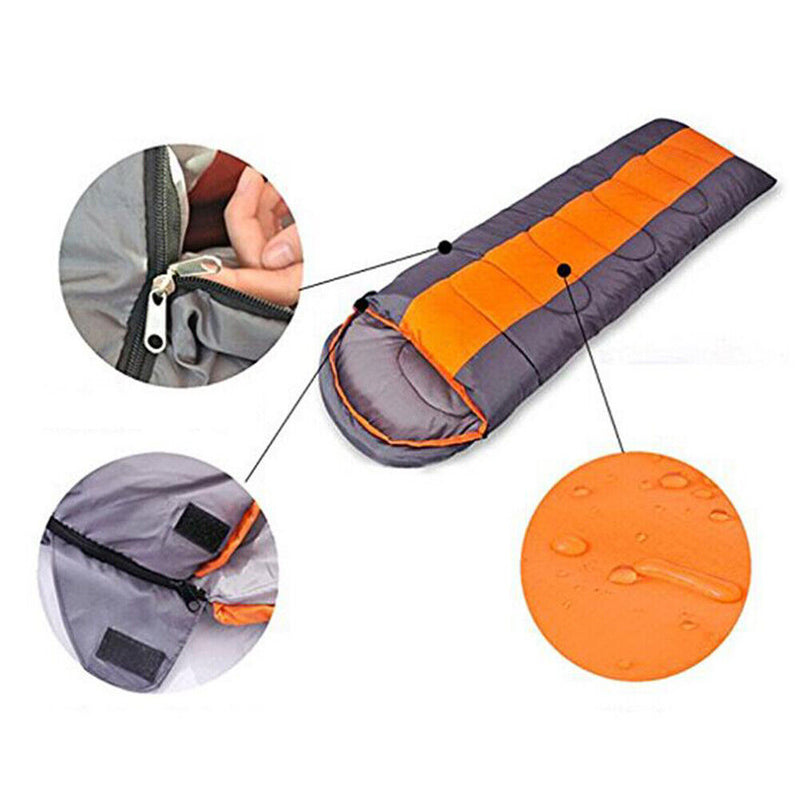 Windproof Sleeping Bag for Adults Outdoor Camping Warm Sleeping Pouch Blanket