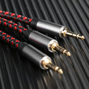 3.5mm Audio Splitter Adapter Cable 1 Female to 3 Male AUX Extension Cord Newly