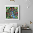 5D Diamond Painting Peacock Partial Special Shape Rhinestone DIY Art Crafts K