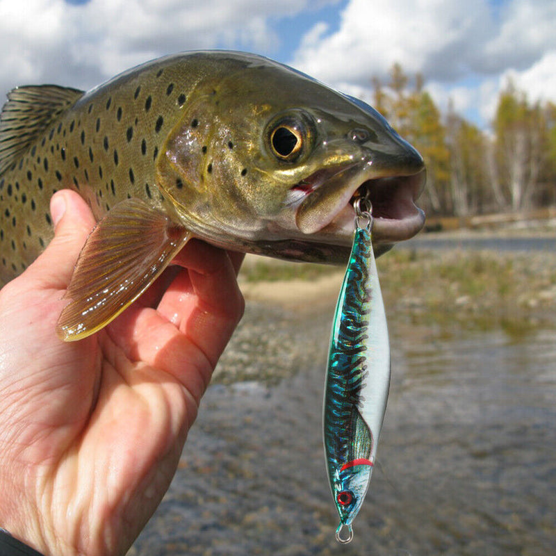 S Shaped Luminous Fishing Lure 12cm 160g Metal Artificial Bait (JIG81-1)