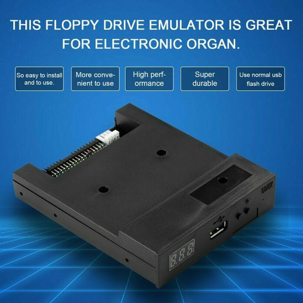 3.5" 1000 34Pin Floppy Disk Drive USB Emulator Simulation 1.44MB 500kbp Keyboard