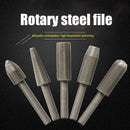5pcs Wood Drill Rotary Steel File Metal Grinding Grooved Sanding Polish Tool