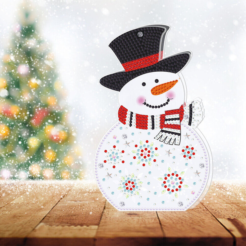 Diamond Painting LED Lamp 5D Diamond Embroidery Mosaic Christmas Gift Craft