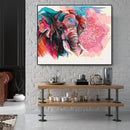 Painting By Numbers Kit DIY Color Elephant Canvas Oil Art Picture Craft Newly