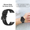 Silicone Watch Band Smart Bracelet Wrist Strap for Honor GS Pro (Black)