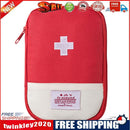 Medicine Bag Outdoor Camping Emergency First Aid Kit Mini Pill Case (Red L)