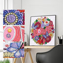 5D Partial Special Shape Drill Diamond Painting Love Mosaic Rhinestone Draw