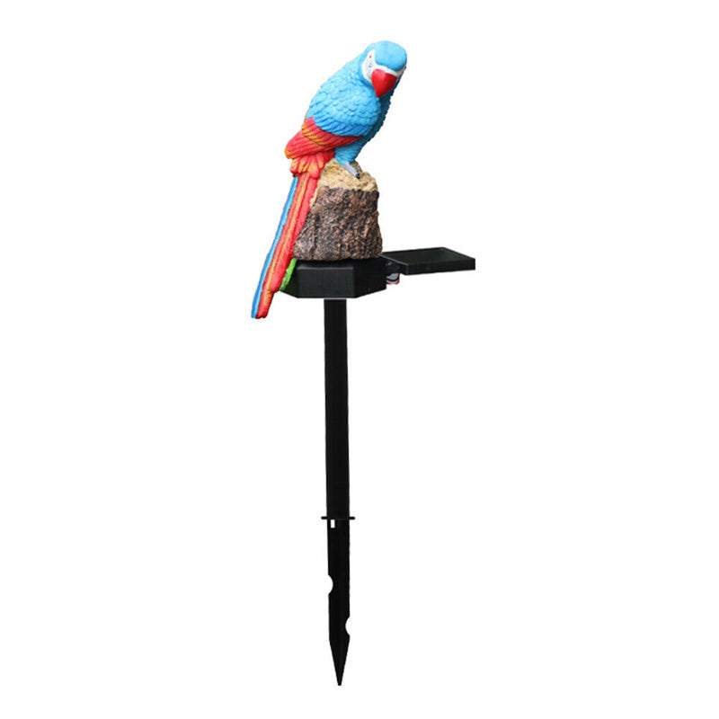 LED Solar Lights Parrot Waterproof Lawn Stakes Lamps Garden Decor (Red)