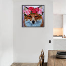 5D DIY Diamond Painting Kits Wear Flower Dog Full Round Drill Wall Decor Art Set