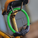 4 Digit Combination Bicycle Security Lock Anti Theft Cable Lock (Green) Newly