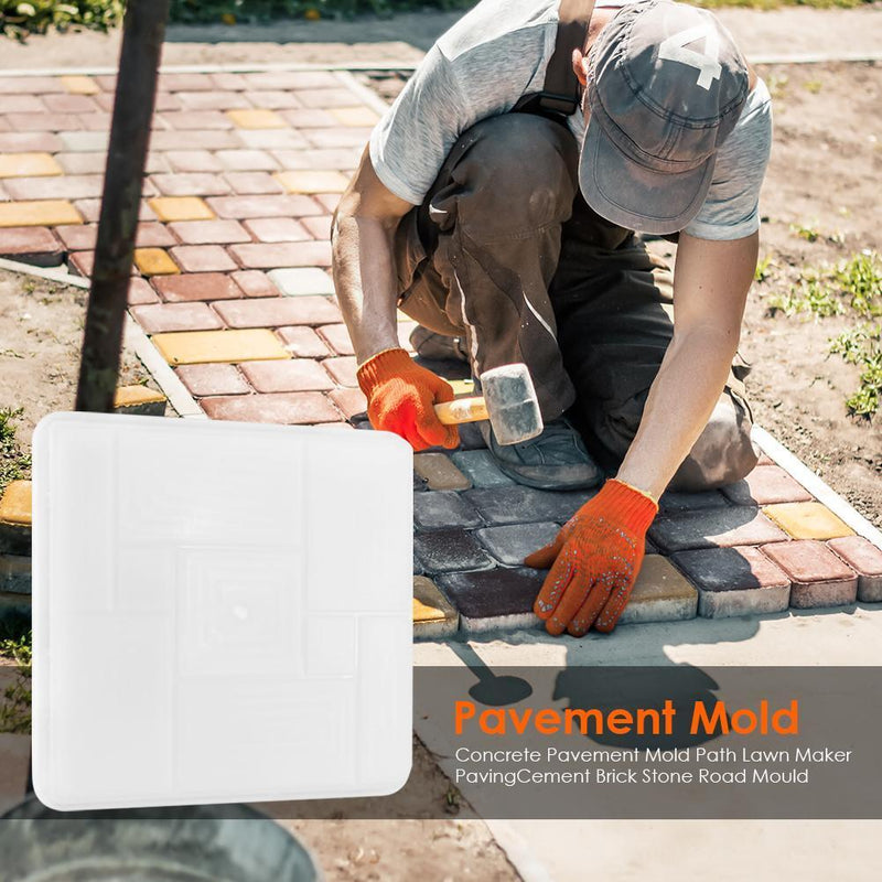 Garden Path Maker DIY Paving Cement Brick Stone Road Mold Concrete Pavement