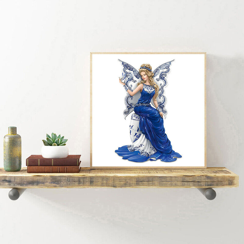 DIY Full Round Diamond Painting Butterfly Fairy Rhinestone Craft Handwork