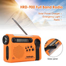 Portable Solar Full Band Radio FM AM LED Flashlight Power Bank Radiogram Newly