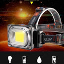 Headlights Lantern Flashlight COB LED Headlamp Work Maintenance Searchlight