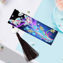2pcs 5D DIY Diamond Painting Leather Bookmark Decoration Special-shaped Dri