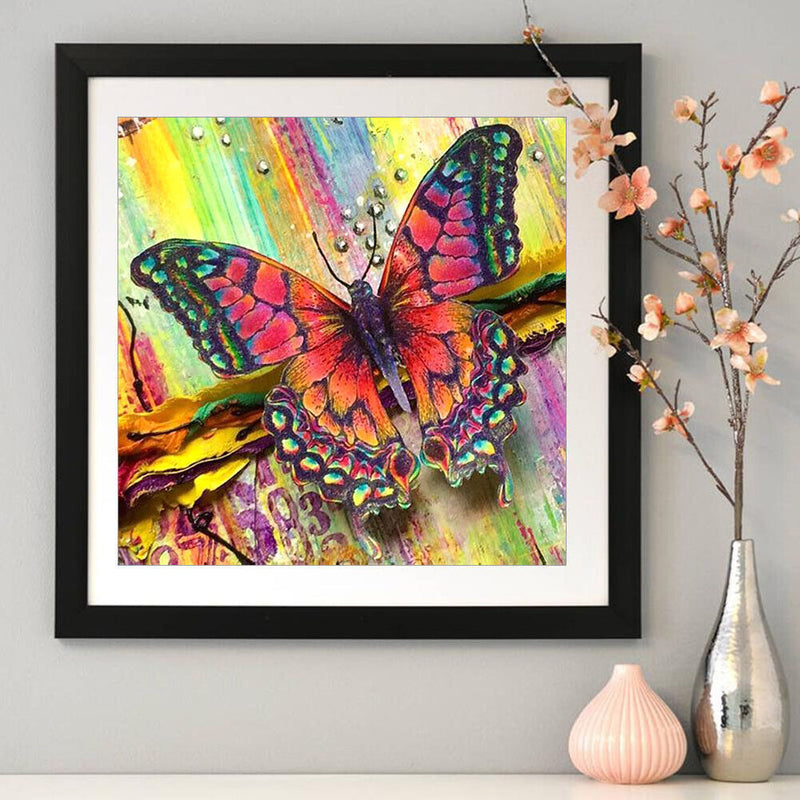 5D Kit Rhinestone Pictures DIY Butterfly Full Round Drill Diamond Painting