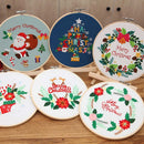 DIY Crafts Embroidery Hoop Flower Embroidery Cross Stitch Kit Needle Punch