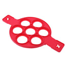 Pancake Egg Ring Maker Silicone Nonstick Kitchen Cooking Tool With 7 Holes