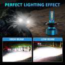 Fog Lights H4 LED Bulbs Front Headlamp 10000LM Waterproof Motorcycle Accessories