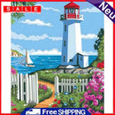 Lighthouse Oil Paint by Numbers Hand Painted Frameless Picture Home Ornament Kit