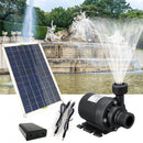 50W 800L/H DC 12V Waterfall Fountain Garden Pond Decor Solar Water Pump Kit