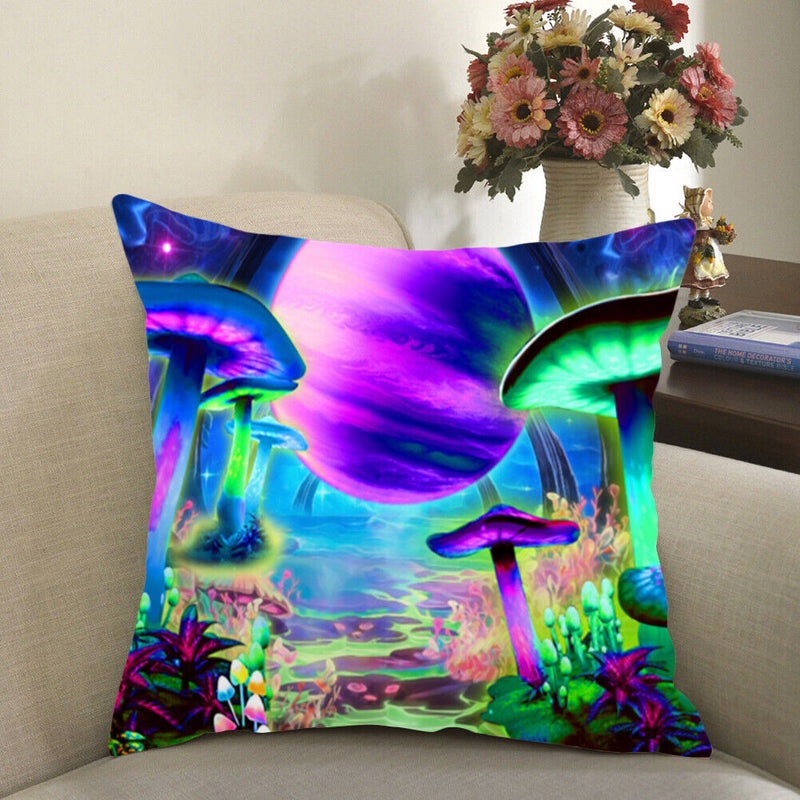 Luminous Pillow Case Printed Aesthetic Glow Under Ultraviolet Light Pillowcover