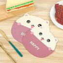 Cartoon Teacup Cat Heat Insulation Pad Pot Mat Silicone Tableware Mat