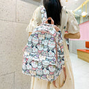 Cute Backpack Cartoon Animal Print Bookbag Large Capacity Laptop Bags for Women