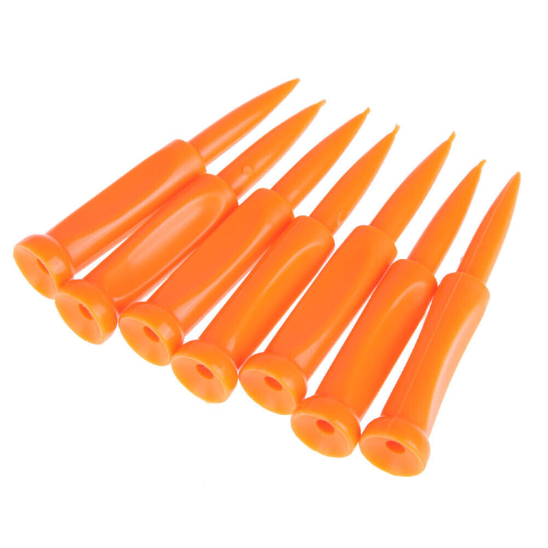 35Pcs/Bag Multi Color Golf Tees Golf Plastic Tees Rubber Cushion 68mm Top Gol